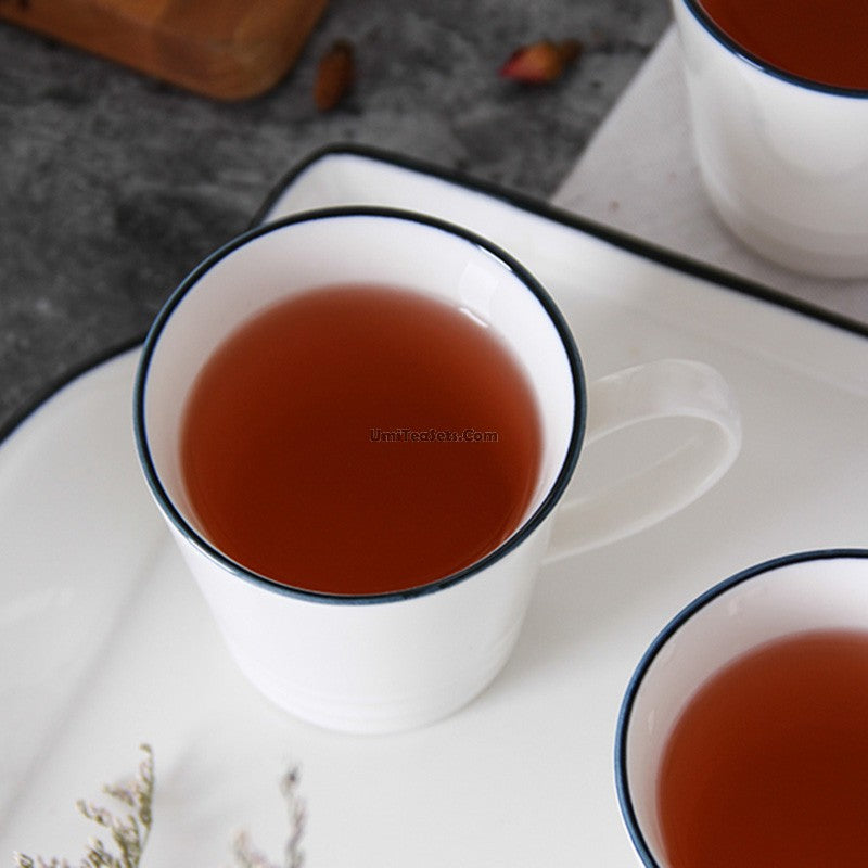 Vintage White Tea Set With Tray – Umi Tea Sets