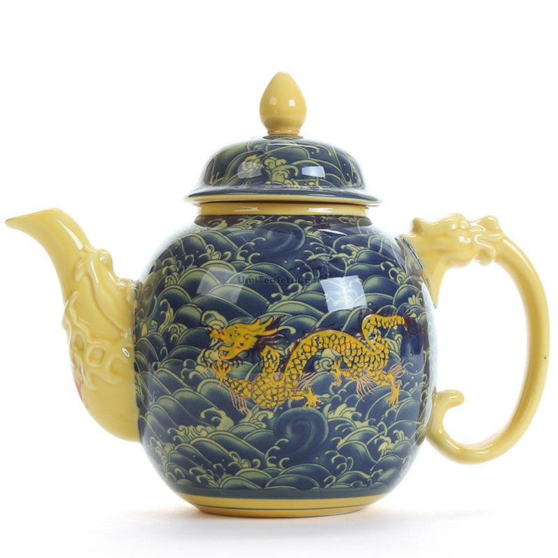 Jingdezhen Porcelain Chinese Dragon Teapot