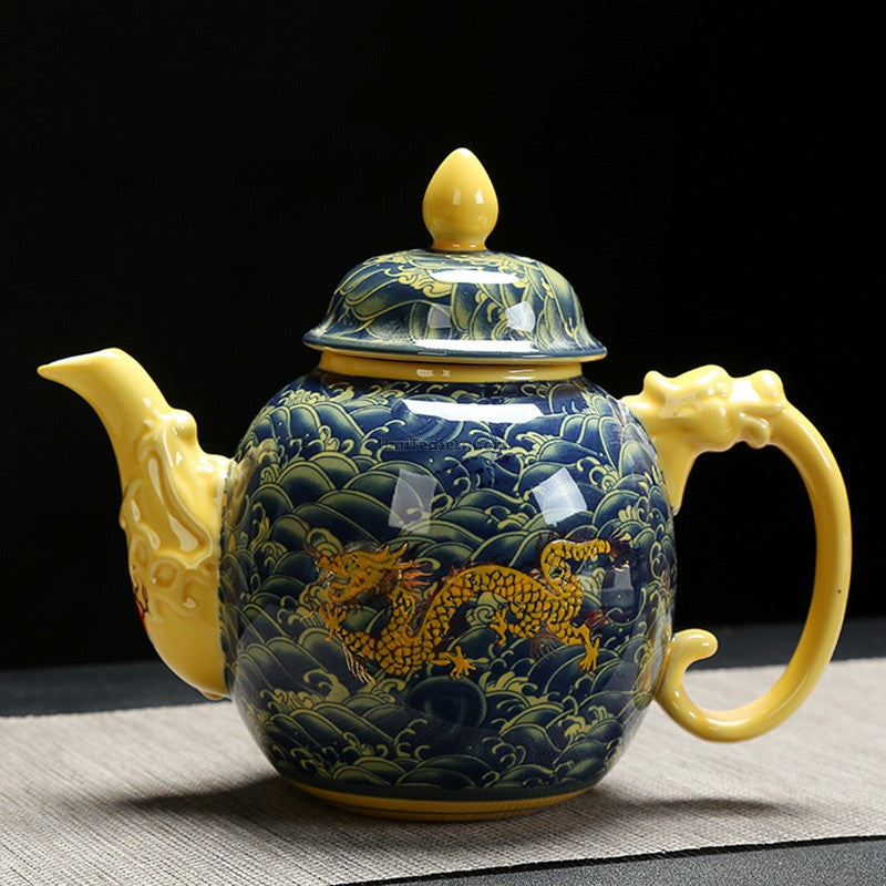 Jingdezhen Porcelain Chinese Dragon Teapot