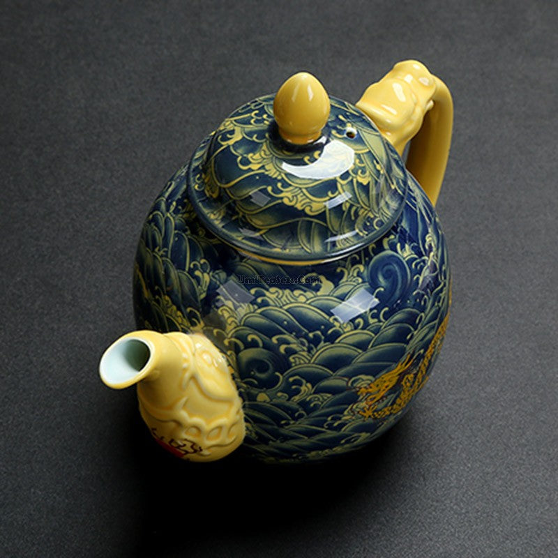 Jingdezhen Porcelain Chinese Dragon Teapot