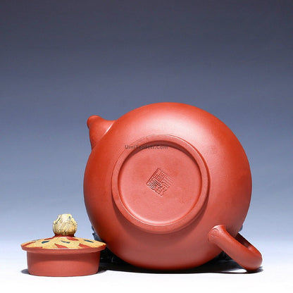 Yixing Clay Peacock Teapot