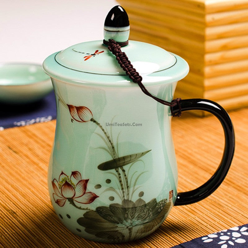 Longquan Celadon Lotus Chinese Tea Cup