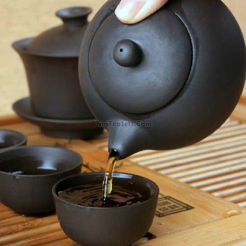 Yixing Purple Clay Gaiwan Tea Set