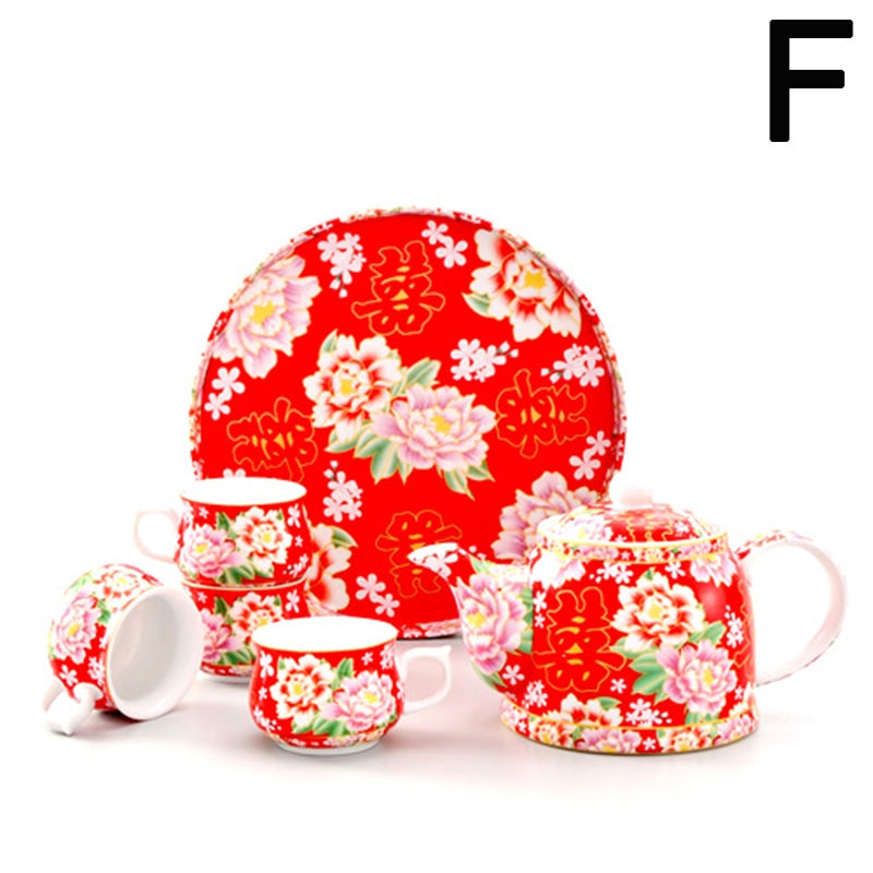 Ceramic Sulet-jade Red-crowned Crane Tea Set – Umi Tea Sets