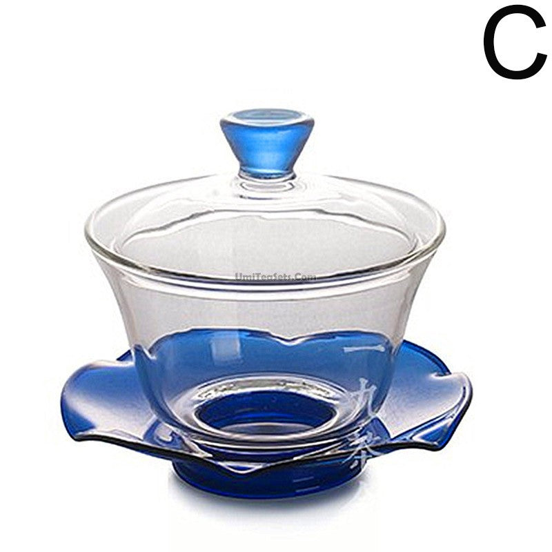 Color Heat-resistant Glass Gaiwan