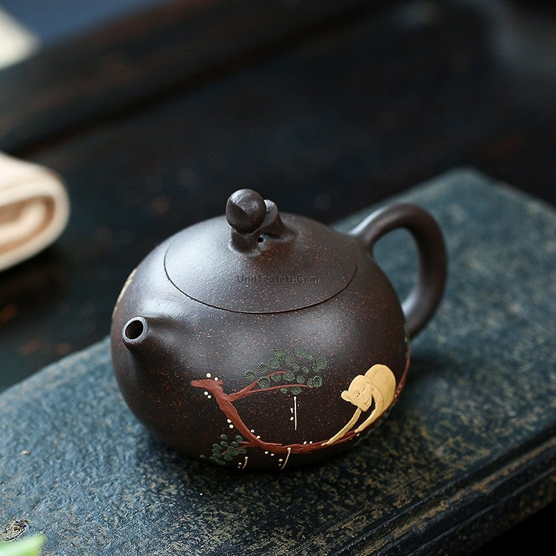 Black Sand Meteor Teapot Set