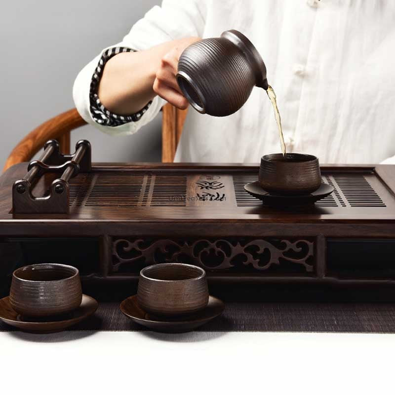 Iron Style Tea Set With Ebony Tea Tray – Umi Tea Sets