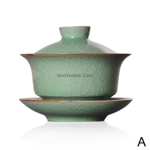 Ice Crack Longquan Celadon Gaiwan