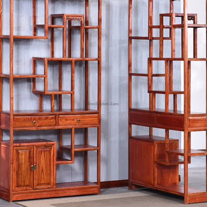 Chinese Tea &amp; Accessories Display Cabinet Shelf