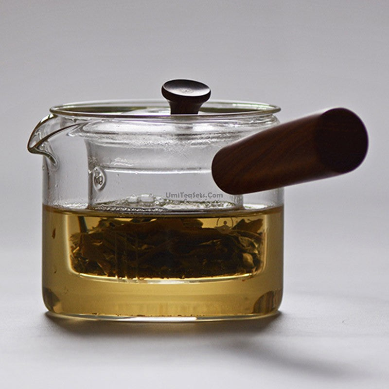 Glass Teapot With Wooden Handle – Umi Tea Sets