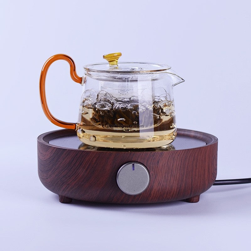 Glass Tea Set With Cognac Handle – Umi Tea Sets