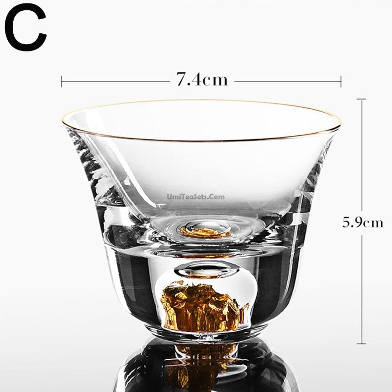 Unique Glass Gongfu Tea Cup (Set of 2)
