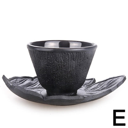 Japanese Samurai Hobnail Cast Iron Tea Cup