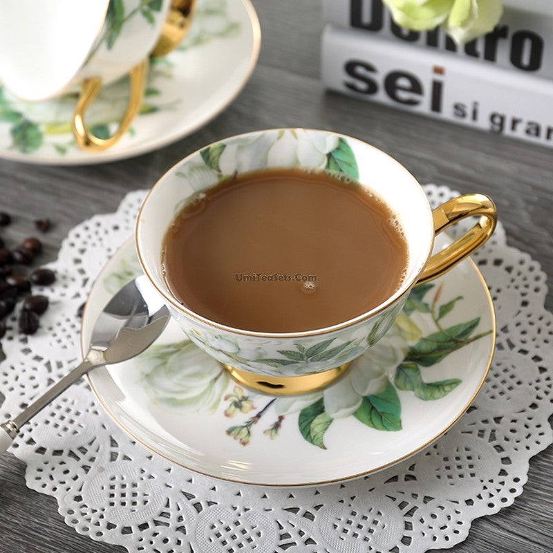 Camellia Coffee/Tea Cup & Plate Set