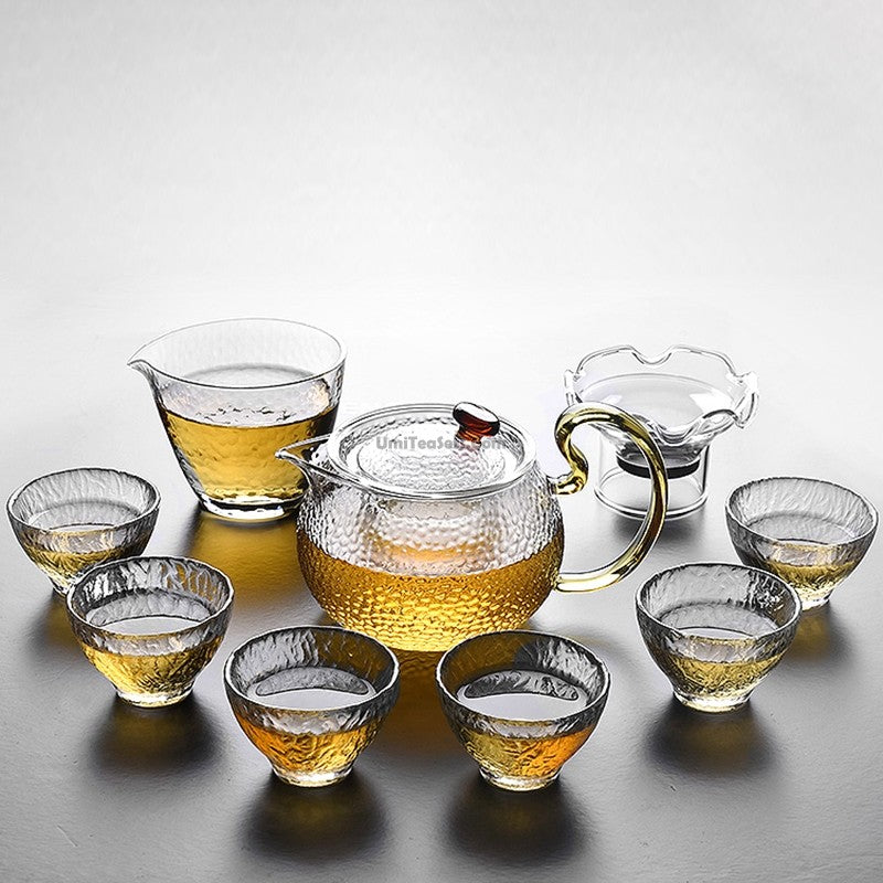 Modern Style Glass Tea Set