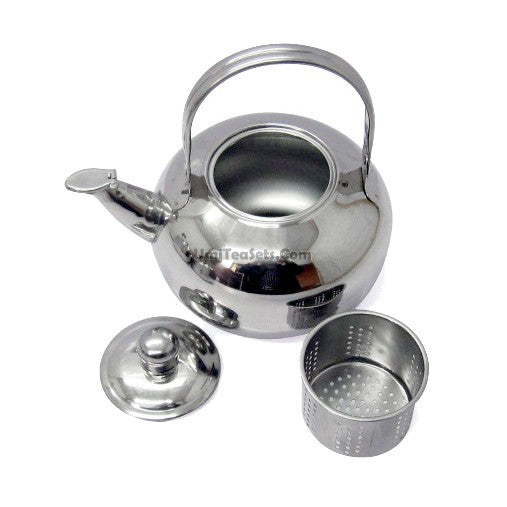 Thickened Stainless Steel Teapot Flower Tea Kettle With Strainer