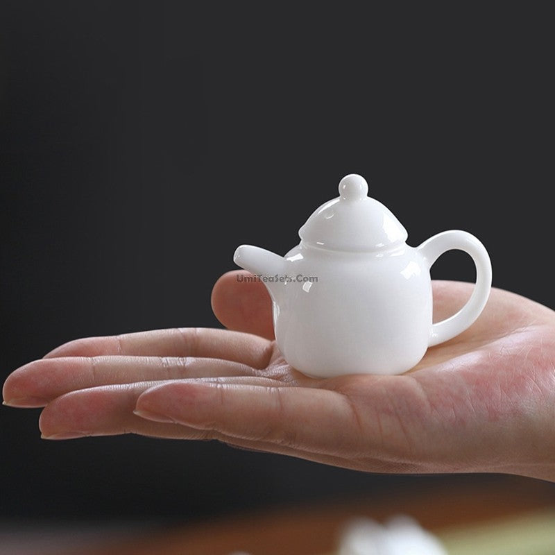 Mini Teapot, White Hachiya – Song Tea & Ceramics