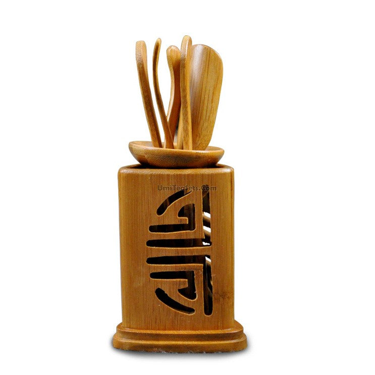 Bamboo Five Blessings Tea Utensil Set