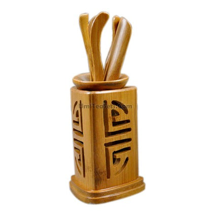 Bamboo Five Blessings Tea Utensil Set