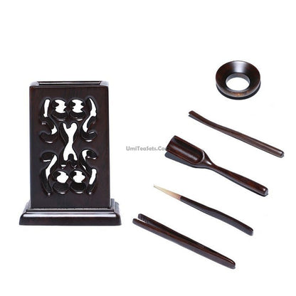 Black Hollow Tea Utensil Set