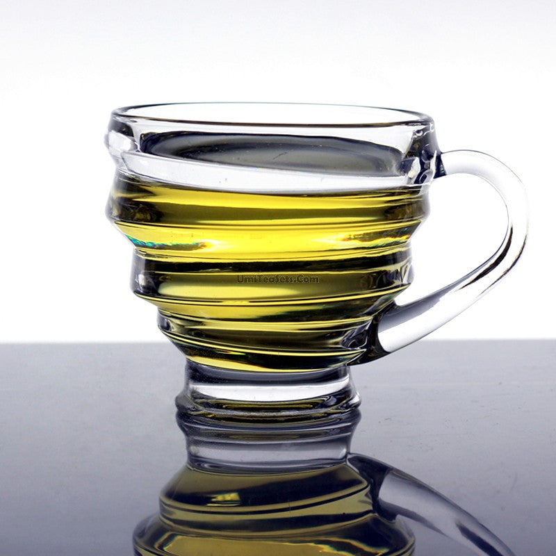 Spiral Shaped Glass Tea Mug