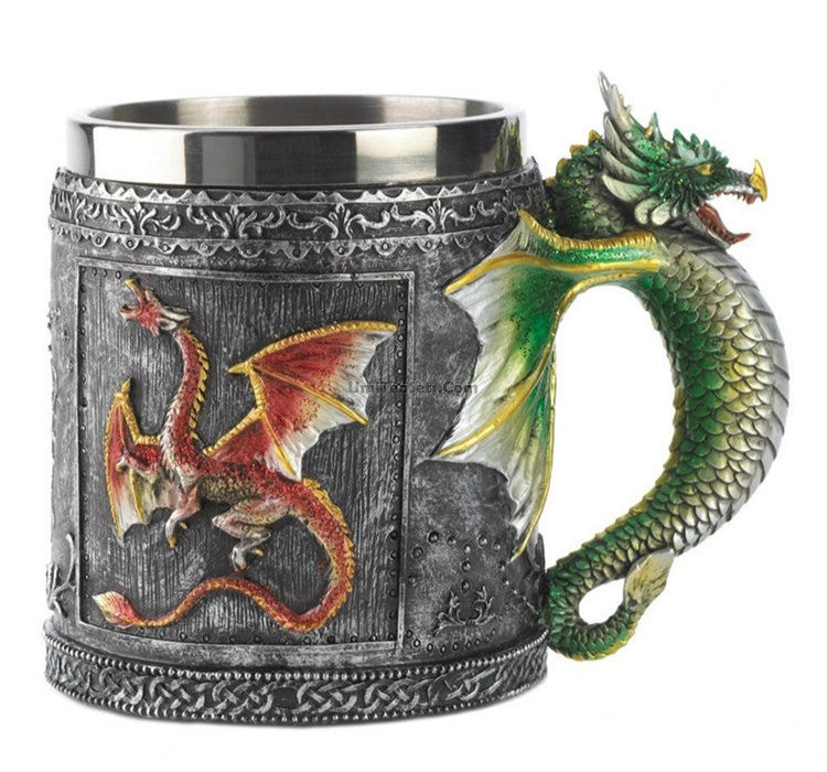 Dragon Coffee Mug Stainless Steel Coffee Cups Creative Cool - Temu