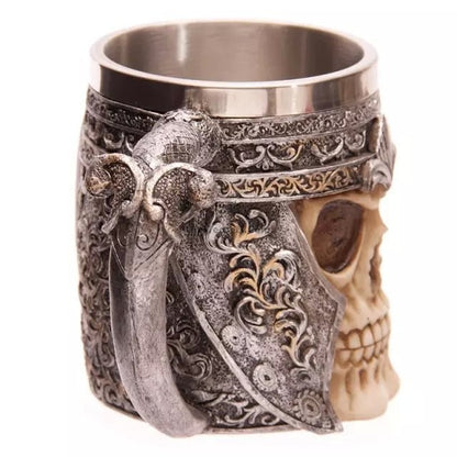 Stainless Steel Skull Helmet Mug