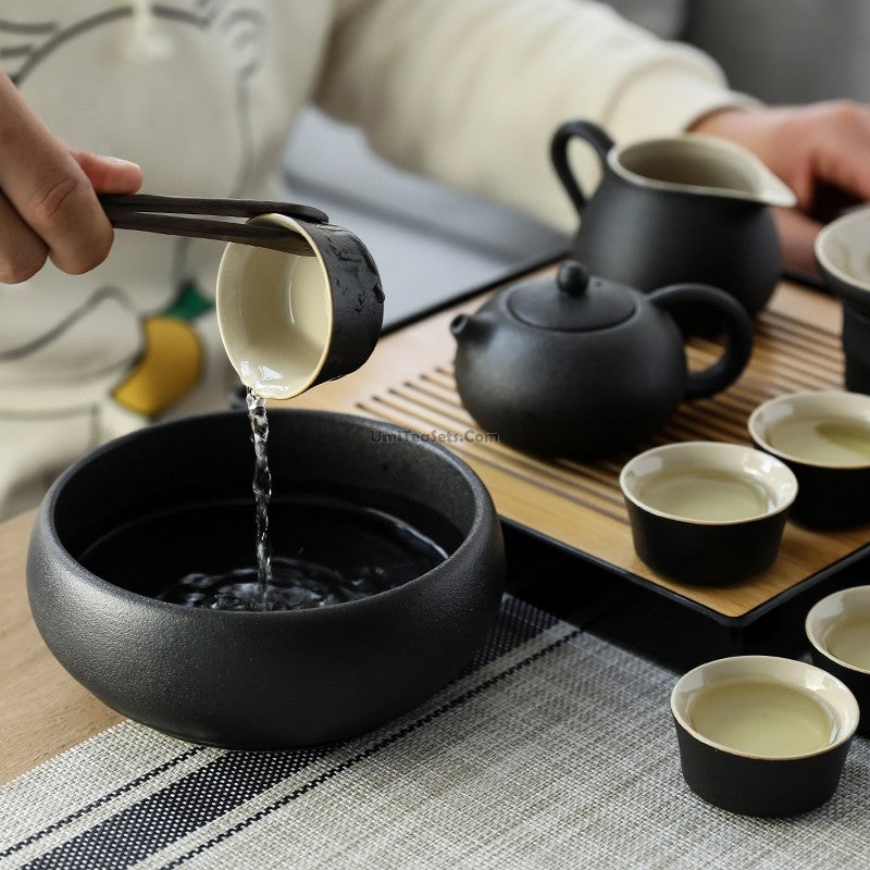 Japanese Black Pottery Tea Set – Umi Tea Sets