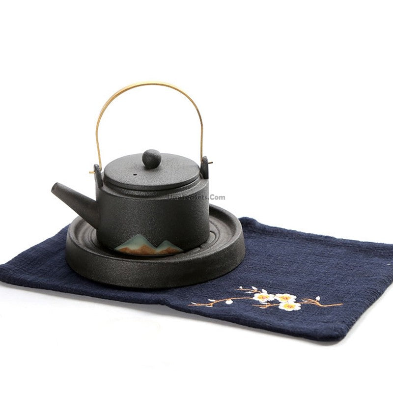 Zen Style (Chan Feng) Black Pottery Tea Set