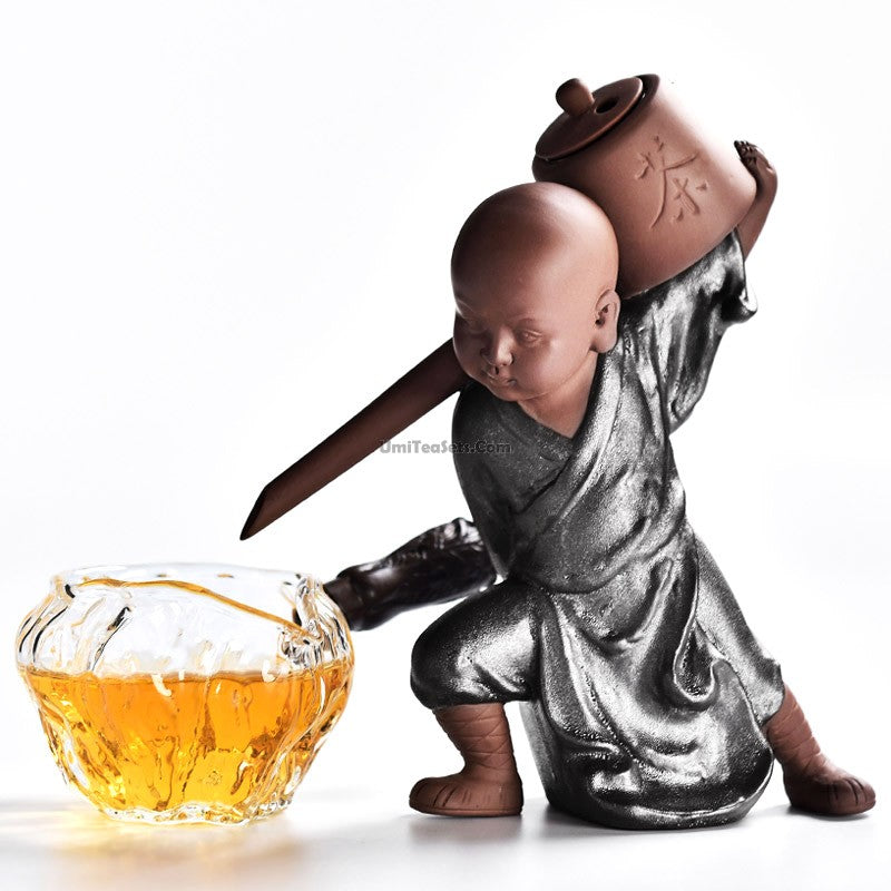 Little Monk Tea Strainer With Glass Fair Cup