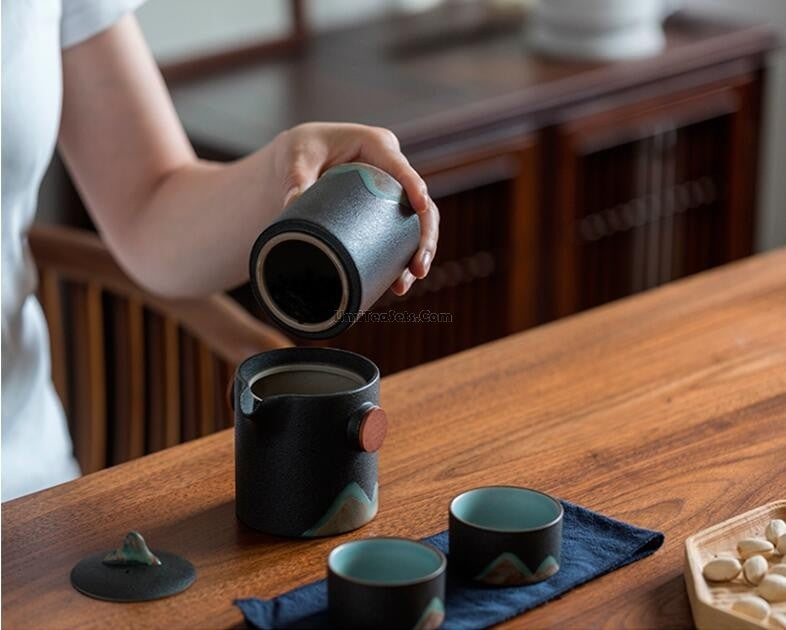 Japanese Mountain Sun Travel Tea Set