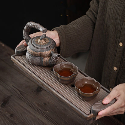 Japanese Pumpkin Tea Set With Tray