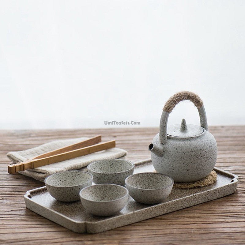 Japanese Style Modern Tea Set With Tray - Our Dining Table