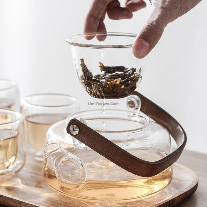 Modern Glass Tea Set With Tea Caddy – Umi Tea Sets